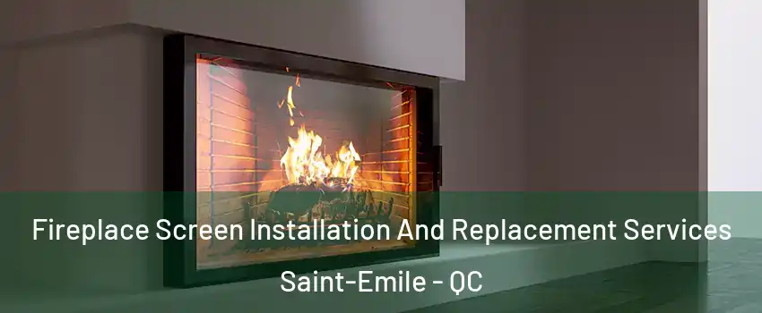  Fireplace Screen Installation And Replacement Services Saint-Emile - QC