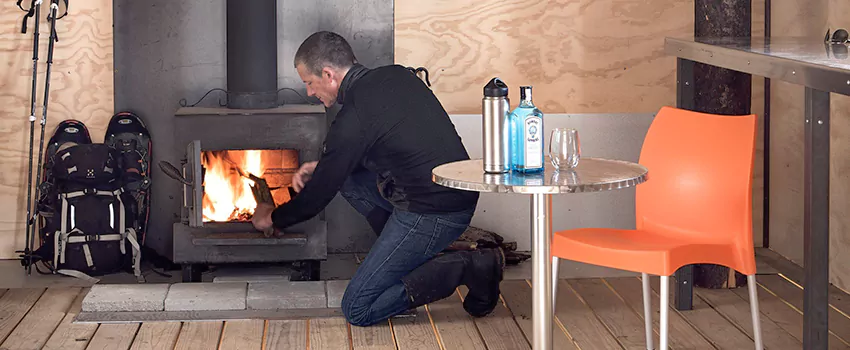 Open Hearth Wood Fireplace Installation in Quebec City, QC