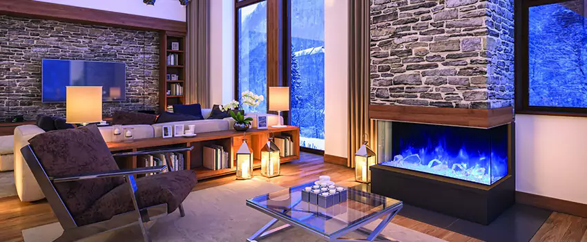 Dynamic Flame Color Fireplace Installation in Quebec City, QC